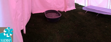 This 50 Gallon tub is used at the Indianapolis Mini Marathon for Cold Water Immersion